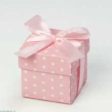 Cajita peladillas topitos rosa